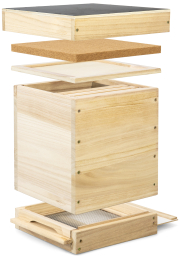 Holzbeute Mini Plus Hoch mit Rähmchen