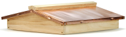 Simplex Holzbeute Satteldach mit Kupferbeschlag