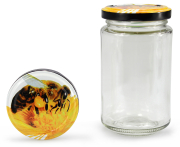 Rundglas hoch 240 ml mit 58er Biene