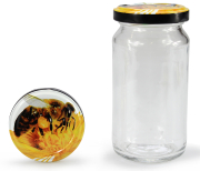 Rundglas hoch 212 ml mit 53er Biene