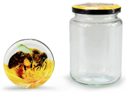 Rundglas hoch 381 ml mit 66er Biene
