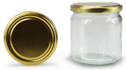 Rundglas 400 ml mit 82er gold