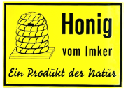 PVC-Schild "Honig vom Imker ..."