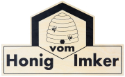 Holz-Verkaufsschild "Honig vom Imker"