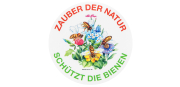 Flores Blüte Etikett "Zauber der Natur" 5 cm selbstklebend