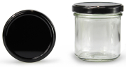Sturzglas 167 ml mit 66er schwarz glänzend