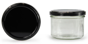 Sturzglas 225 ml mit 82er schwarz glänzend