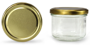 Sturzglas 250 ml mit 82er gold