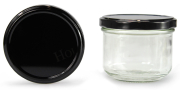 Sturzglas 250 ml mit 82er schwarz glänzend