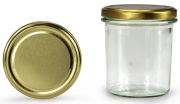 Sturzglas 350 ml mit 82er gold