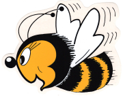 Aufkleber Große Biene