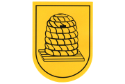 Aufkleber Bienenkorb-Wappen