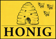 ApiSina® Werbeaufkleber „Bienenkorb gelb“