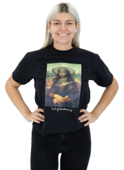 ApiSina® T-Shirt „Mona Lisa“, schwarz