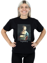 ApiSina® T-Shirt „Leonardo da Vinci“, schwarz