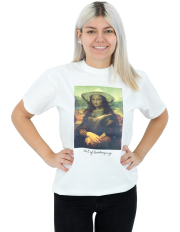 ApiSina® T-Shirt „Mona Lisa“, weiß