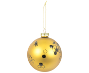 Bieno®Casa Weihnachtskugel Gold mit schwarzen Bienen